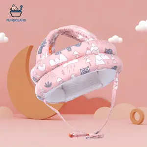 Unisex Baby Head Protector Cap - Adjustable Cotton, Bump-Resistant Safety Headguard for Crawling & Walking Infants, All Seasons