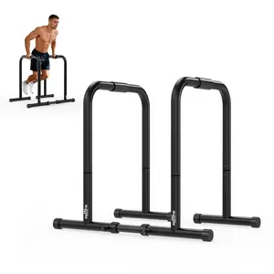 RELIFE Heavy Duty Multi-Function Dip Station Parallette Push Up Stand Portable Calisthenics Dip Bar for Home Gym and Outdoor Strength Training Workouts