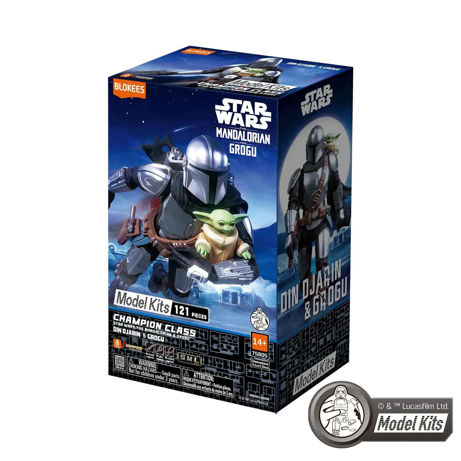 Blokees Star Wars: The Mandalorian & Grogu Champion Class 05 Din Djarin & Grogu Model Kits