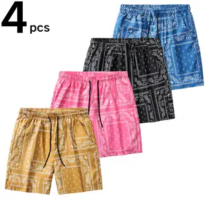 Paisley Pattern Casual Shorts with Adjustable Drawstring Waist – Effortlessly Stylish for Daily & Leisure Occasions SpringStatements