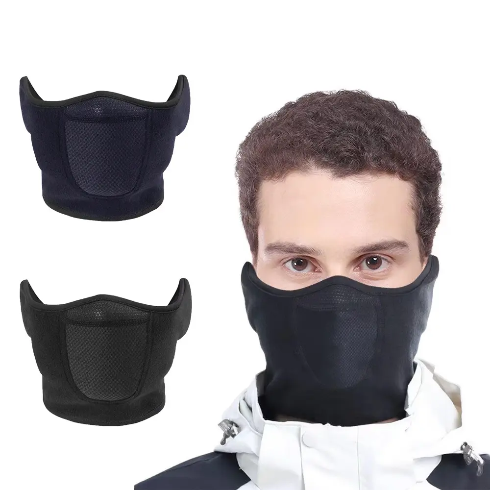 Outdoor Cycling Helmet Windproof Face Mask, Autumn Winter Thermal Ski Ear Protection, Fleece Warm Sports Accessory, Cold Weather Gear, Protective Masks, Face Cover, Mouth Cover