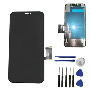 iPhone 11 LCD Screen Replacement 6.1 Inch with 3D Touch Display, Complete Digitizer Assembly and Repair Tools, Compatible with A2111 A2223 A2221 Models Accessories