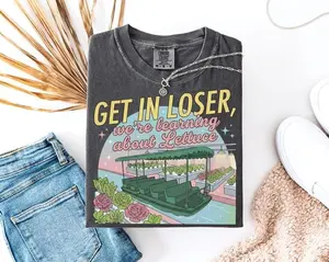 Comfort Colors Get In Loser Magical Journey Shirt, Playful Future Land Graphic Tee, Aesthetic Retro Theme Park Trip TShirt, Trendy Oversized Family Vacation Design, Premium Garment Dyed Adventure Gift