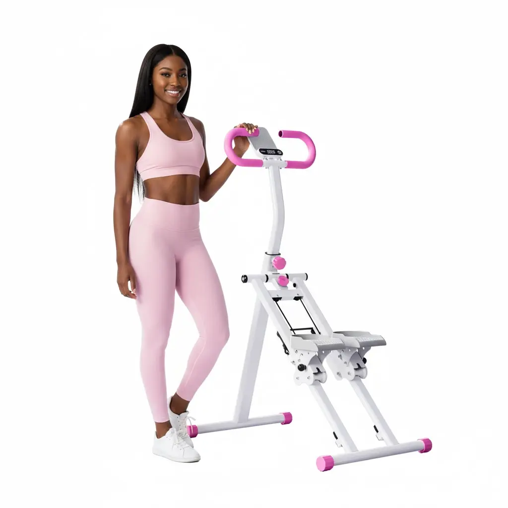 Stair Stepper for Home Gym Exercise, Vertical Climber Exercise Machine for Full Body Workout, Compact Folding Cardio Exercise Climber with Adjustable Handlebar mini stair stepper
