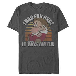 Men's Snow White and the Seven Dwarfs Grumpy Fun Once T-Shirt
