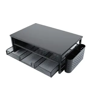 Ergonomic Home Office Monitor Stand Riser with Built-in Drawer Desk Organizer Eye-Level Lift for Monitors Laptops & Stationery Ideal for Office Use Durable Stable Computer Peripherals Desk Accessory Desk Accessory Computer Peripherals