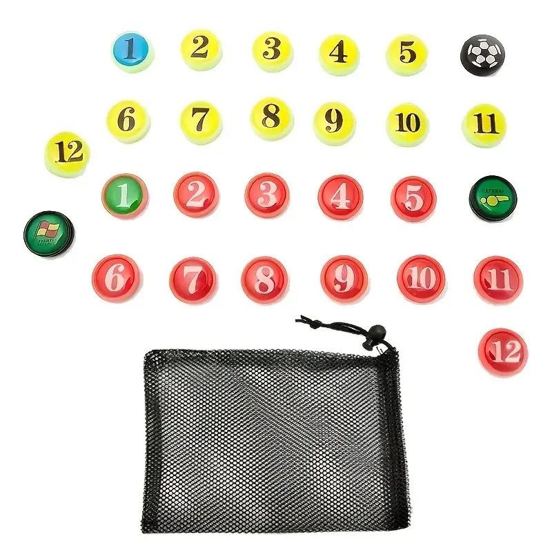 27pcs Tactical Magnetic Board Set, Durable Abs Multifunctional Sports Training Board, Coach's Strategy Board for Soccer Basketball Baseball Ice Hockey, Tiles