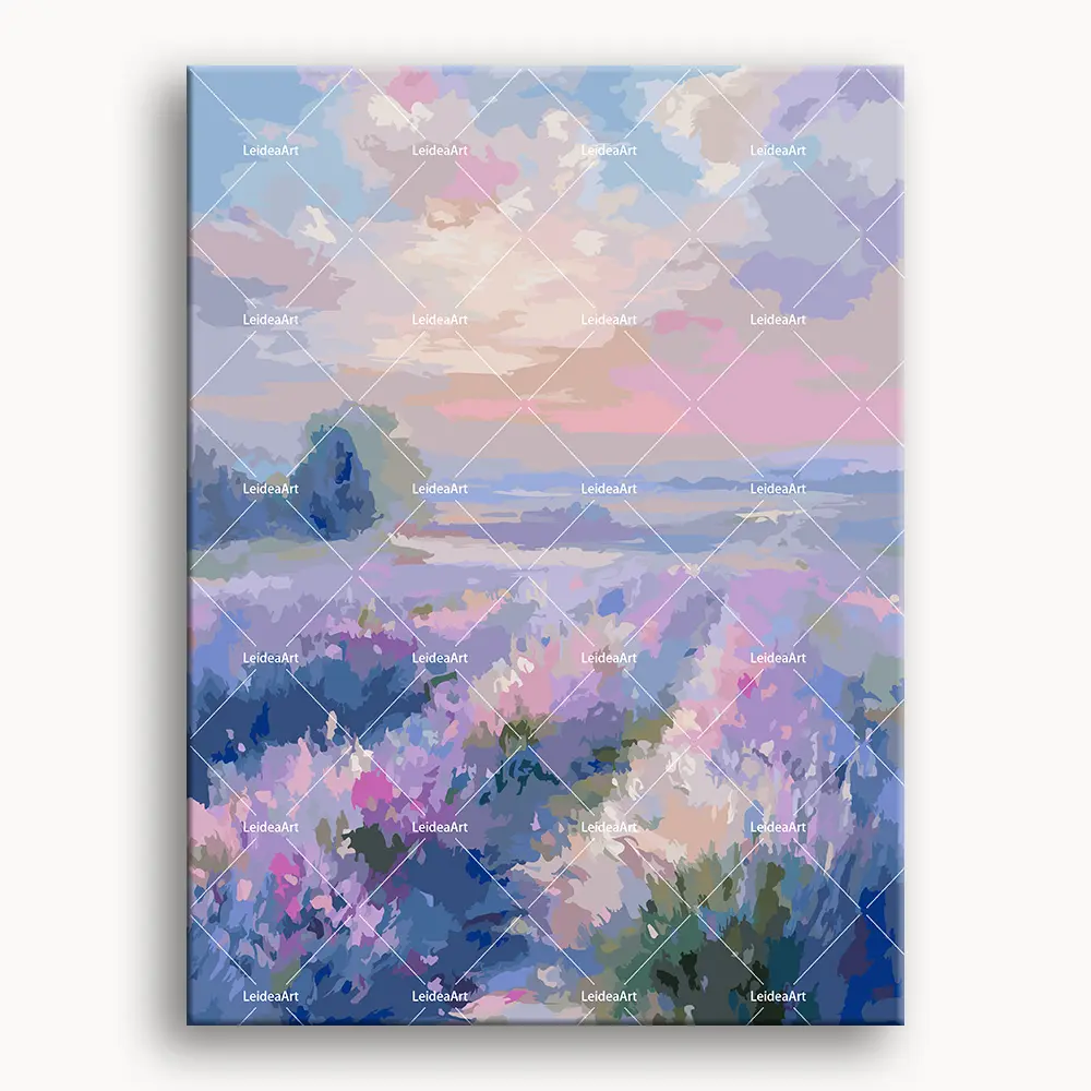 Colorful Garden 3 Paint by Number Kit for Beginners Canvas Art with Canvas Numbered Instructions Paints Brushes Easy to Use for Relaxation and Creativity, Beginners Painting Kit