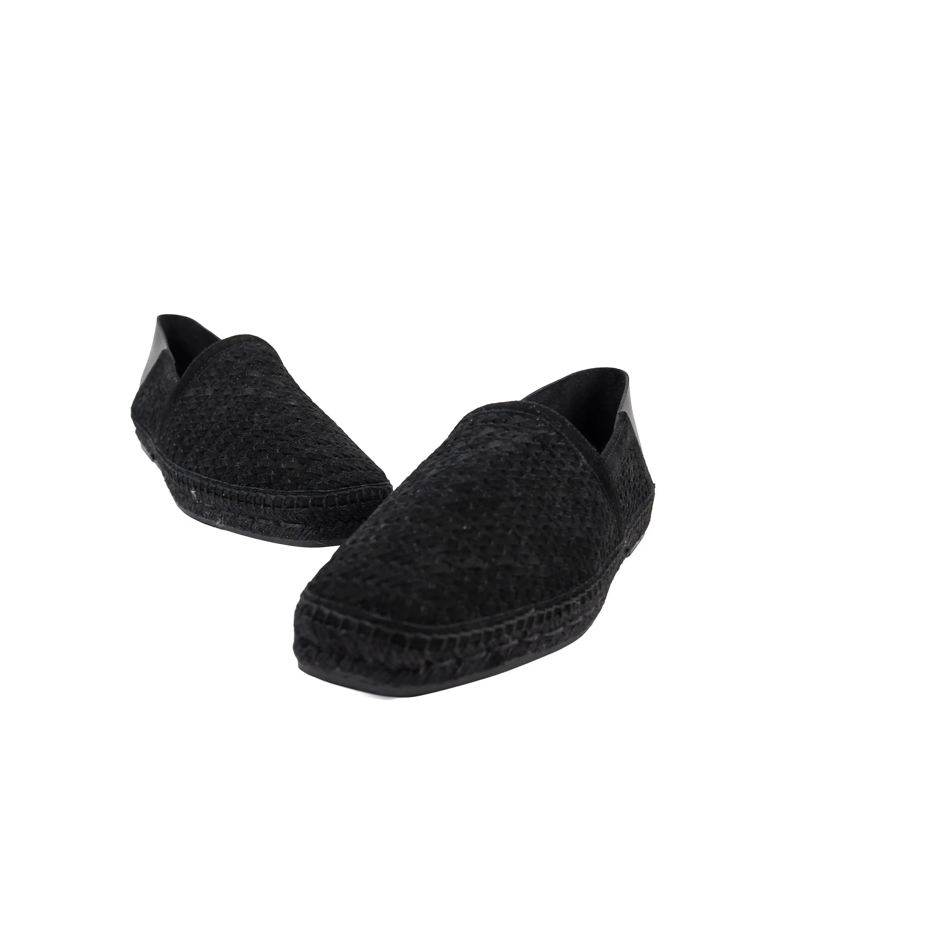 Tom Ford Black Suede Braided Espadrilles Size 10