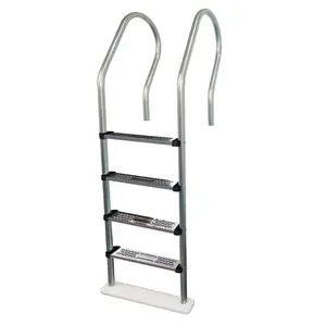 Ergonomic In-Pool Ladder - Stainless Steel Tread