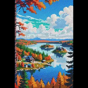 Landscape Diamond painting, Crystal Diamond Painting Kit, Frameless