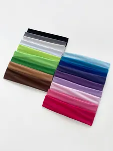 10pcs Candy Color Elastic Fabric Hairbands, Pure Color Sports Sweatband Headscarf, Daily Fitness Yoga Accessory