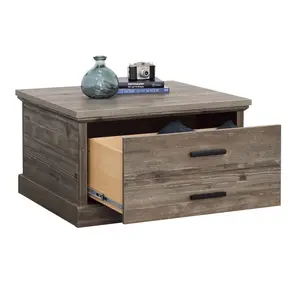 Aspen Post Coffee Table, Pebble Pine finish