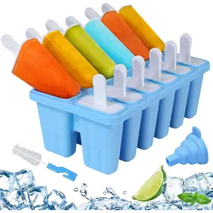 Silicone Popsicle Molds 12-cavity, DIY Ice Pop Mold for  Adult Teens, Ice Cream Molds for Party Yogurt Juice Smoothies Sticks