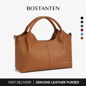 BOSTANTEN Haven Purse Genuine Leather Purses for Women Designer Handbags Crossbody Shoulder Bags Top Handle Satchel with Adjustable Strap