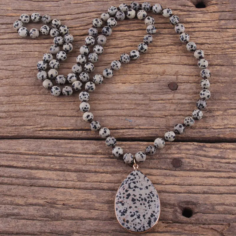 Dalmatian Jasper Love Of Life Necklace, Dalmatian Jasper Necklace, Love Of Life Necklace, Dalmatian Jasper Pendant, Base Chakra Necklace, Spiritual Healing Necklace, Joyful Energy Jewelry, Dalmatian Jasper Stone, High-Grade Jasper Pendant, Copper Necklace
