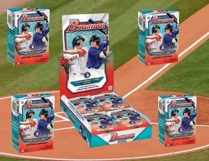 1x 2026 Bowman baseball hobby box & 4x 2026 Bowman baseball blaster boxes - PYT break - 5 total boxes - 260518-3