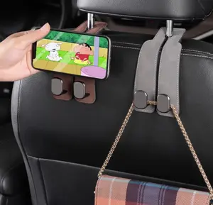 Joytutus Premium Version Car Seat Headrest Hooks Set of 4 Upgraded Double Hooks for Car Seat Back Multi-Functional Hook Set for Purses Bags & Smartphones Car Organizer Accessories,Gift ideas, Valentine's Day gifts, car essential, must have