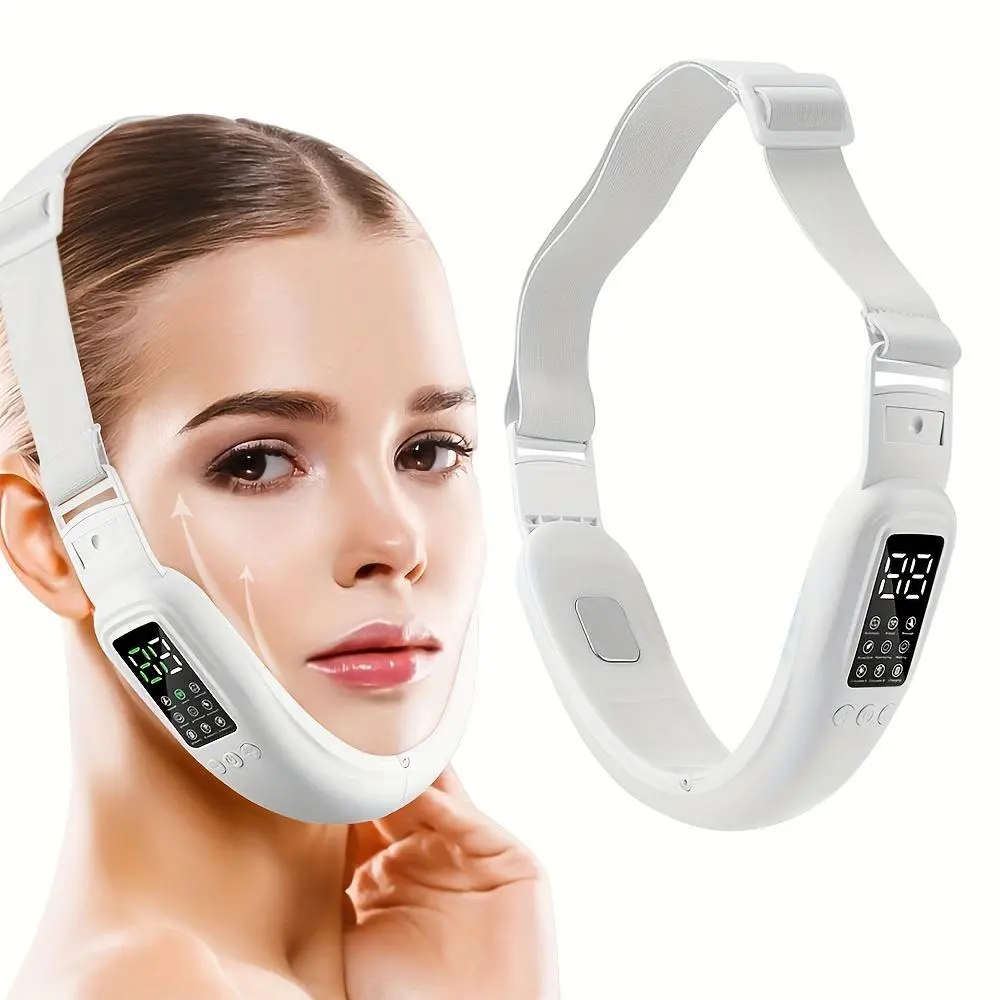 USB Rechargeable V Face Massager, 1 Box Electric Facial Massage Tool, Facial Lifting Tool, Face Lifting Device, Face Massage Instrument for Women & Men, Facial Beauty Machine, Facial Beauty Massagers, Beauty Devices