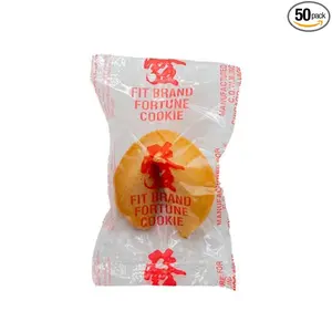 FIT 50 Pack of Fortune Cookies, Individually Wrapped