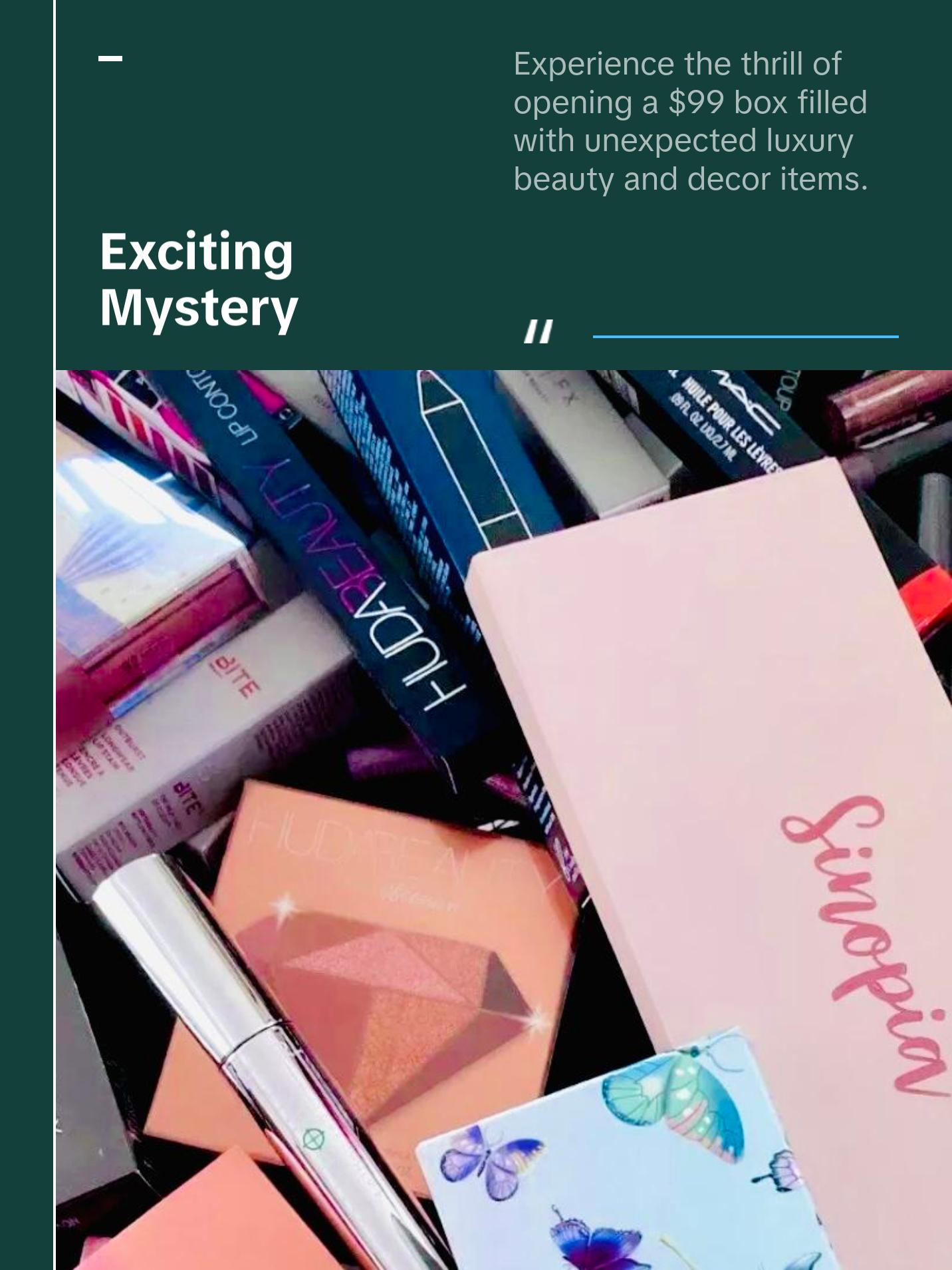 $99 Hot Girl Summer Mystery Box,The Thrill Of Designer Beauty, Luxury Skincare, Fine Jewelry, Home Decor & More Makeup Cosmetic