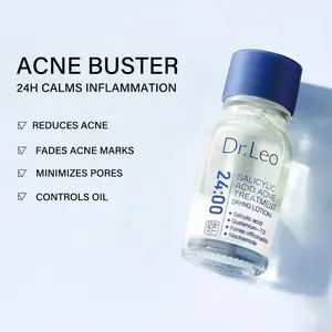 Dr.Leo Salicylic Acid Drying Lotion 24 Hour Fast Pimple Spot Treatment For Sensitive Skin Reduce Redness Oil Control Fade Acne Scars Overnight Blemish Relief
