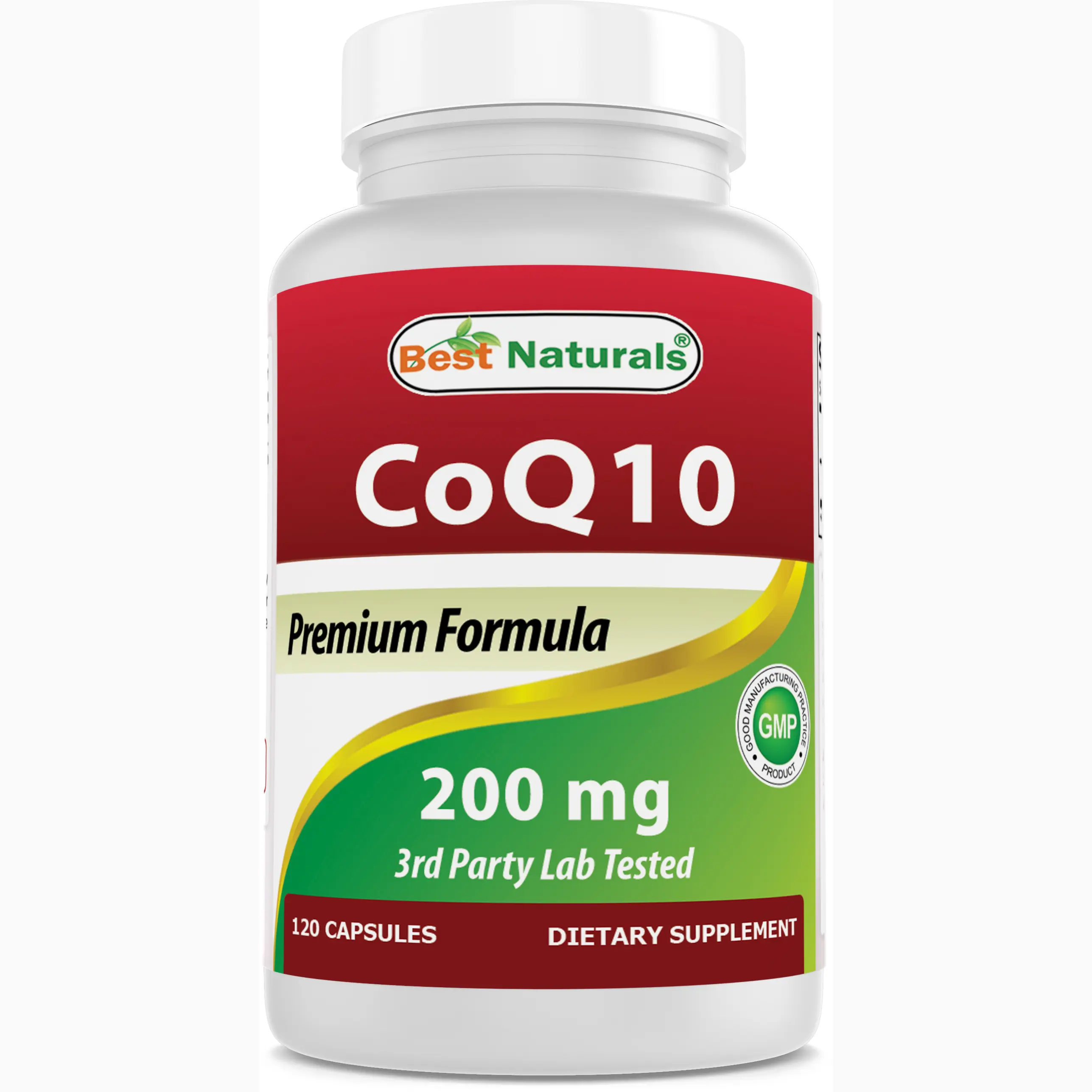 Best Naturals COQ10 premium formula 200 mg 120 Capsules