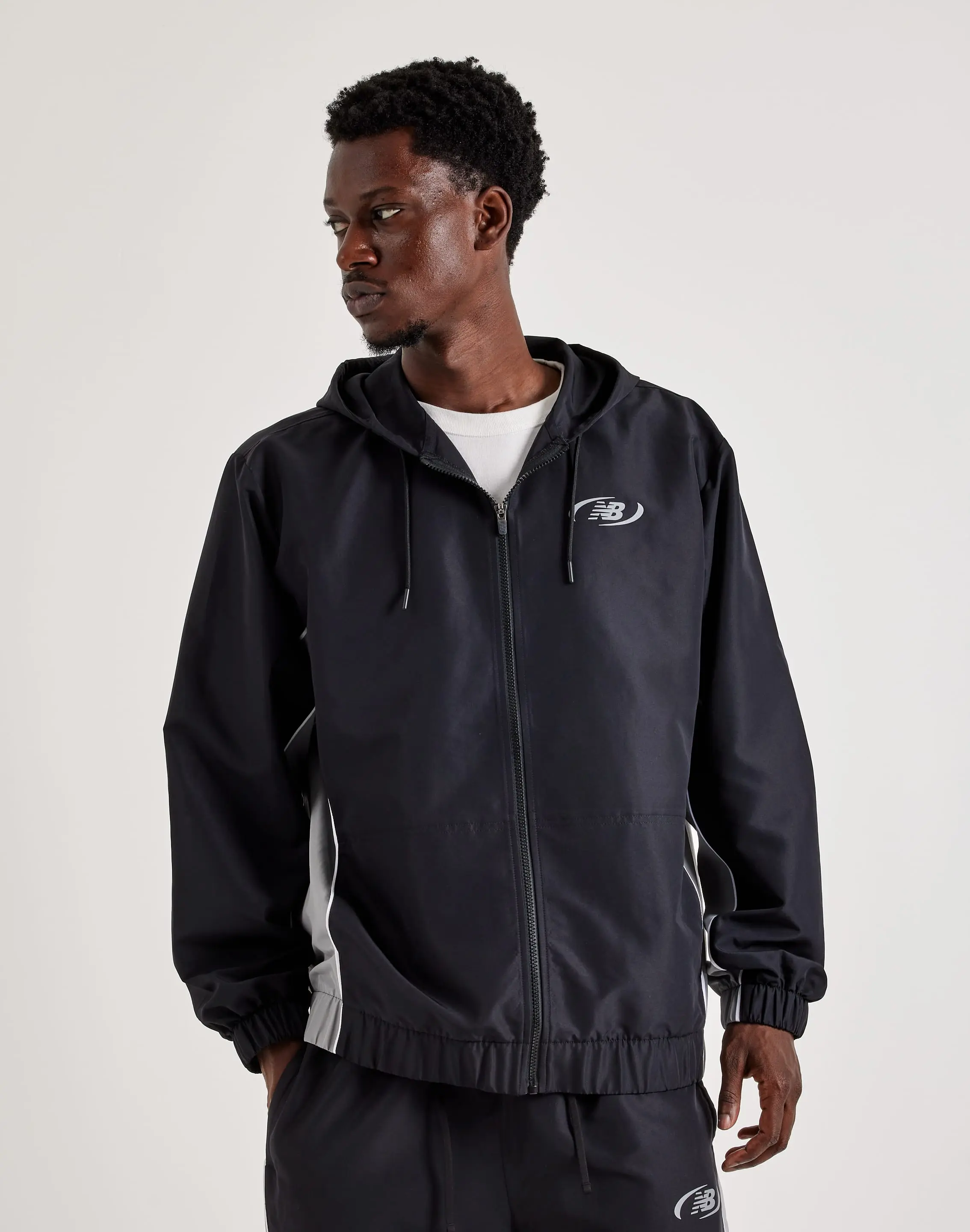 Mens New Balance Trackside Woven Jacket