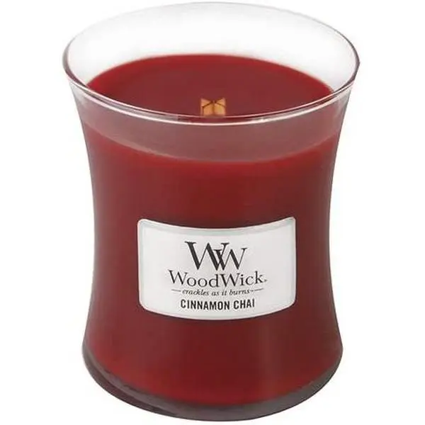 Cinnamon Chai - WoodWick 10oz Medium Jar Candle Burns 100 Hours
