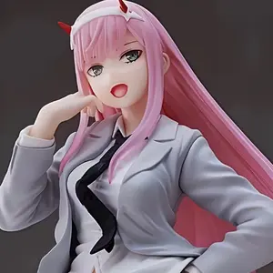 Anime Girl Figure | Pink-Haired Schoolgirl with Red Horns | Collectible PVC Model Statue | Cute Anime Character Gift for Fans & Collectors