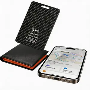 Small Wallet Tracker Card  Air tag for Find My (iOS Only), Rechargeable Wireless Tracker, Multiple Designs, Travel Gadgets, Wireless Positioning Tracker, Ideal for Luggage, Pets, Keys, Elderly Tracking