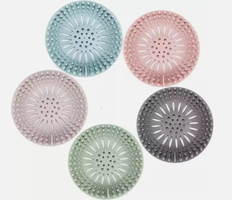 Hair Catcher Durable Silicone Hair Stopper Easy to Install and Clean Shower Drai