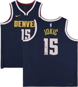 Nikola Jokic Denver Nuggets Autographed Navy Nike Icon Swingman Jersey - BAS - Fanatics Authentic Certified