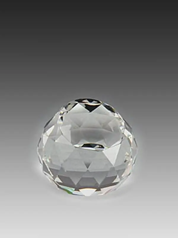 Asfour Lead-30% Non-Natural Crystal Paperweight - 2.75 x 2.36 in, Wedding Office Decor, Diamond Accents, Crystal Garland Compatible Figurine (Jewelry Accessory Derivative)