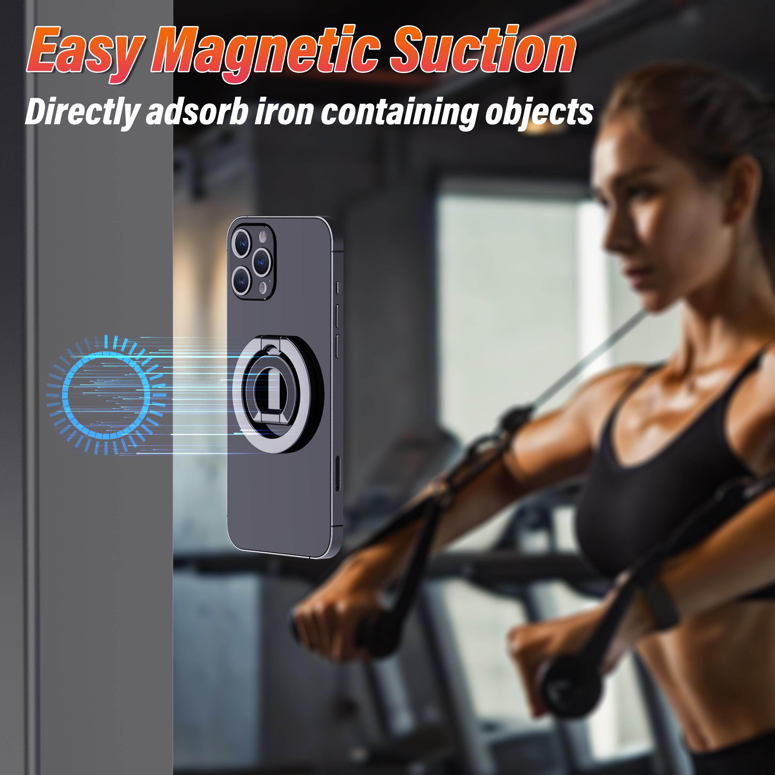 Dual‑Sided Magnetic Phone Ring Grip, Super Strong Magnet Phone Stand Holder Compatible with Car Mounts, Magnetic Phone Accessory for iPhone 17/16/15/14/13 Pro Max Plus