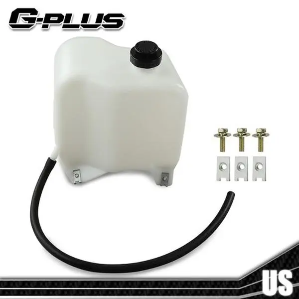 G-PLUS Heavy Duty Coolant Reservoir Kit - New Unused Replacement Part for 81-87 Chevy GMC GM Truck CK Series Suburban, 88-91 RV Pickups w/ 1x Coolant Reservoir Bottle with Cap, Mounting Hardware, Hose