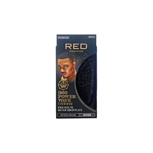 RED by KISS BOW WOW X 360 Power Wave Medium Boar Brush