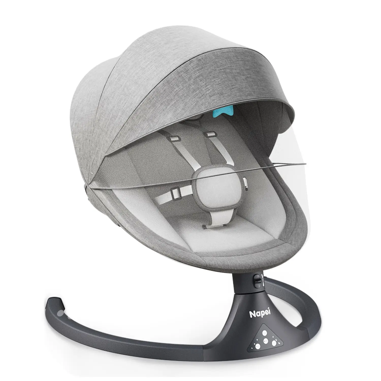 Electric Baby Swing with 5 Sway Speeds & Remote Control – Infant Rocker with Bluetooth & Music for Christmas gifts  (Indoor/Outdoor) munchkin  baby