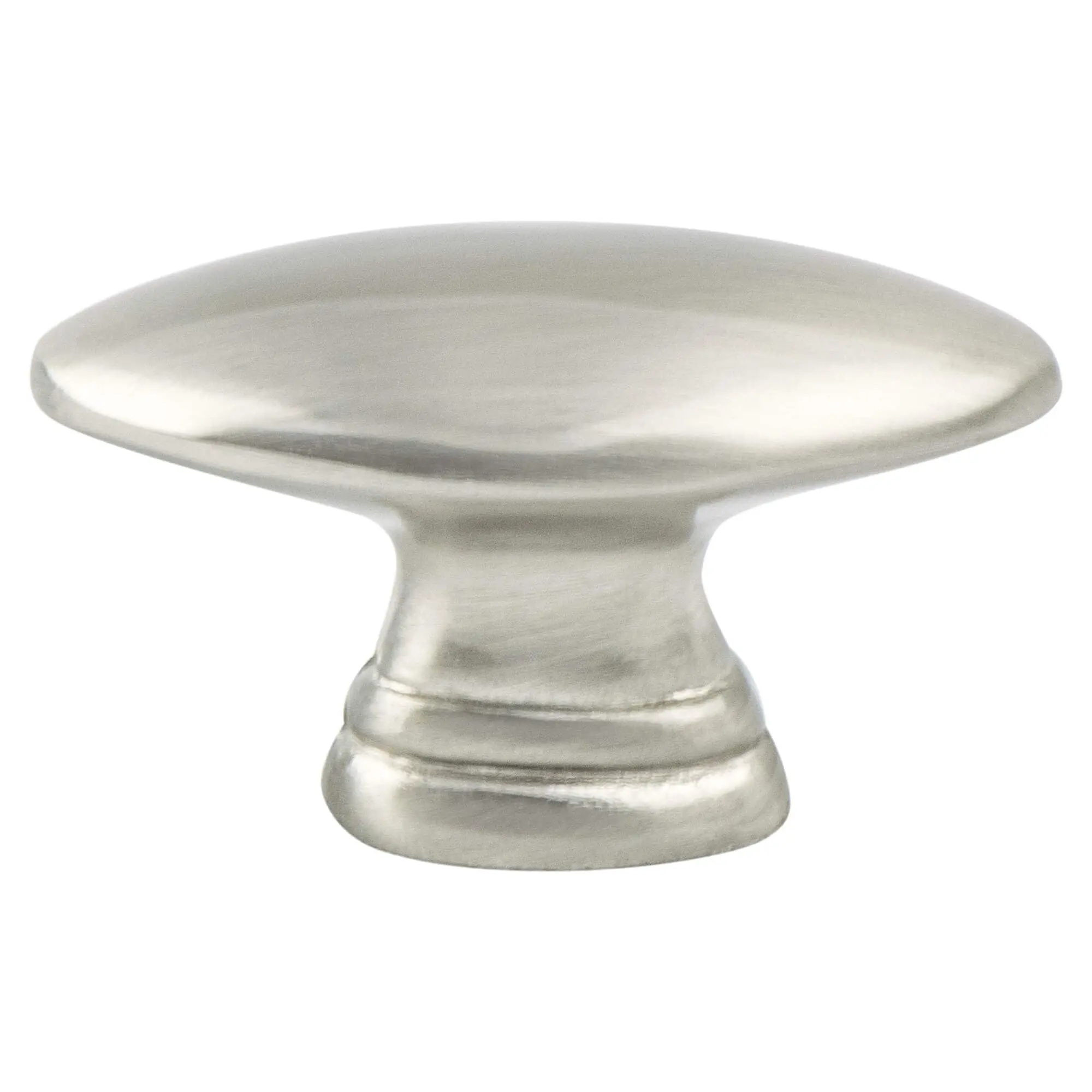 Contemporary Brushed Nickel Doorknob, Advantage Plus 6-Style Knob with 1-7/16 in. (1.437 in.) and 3/4 in. Long Design