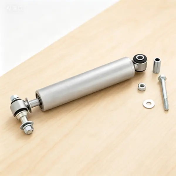 Heavy Duty Steering Stabilizer (Part No. 8731730) Compatible with Jeep TJ YJ Cherokee XJ ZJ & GM Vehicles - Chrome Hardened, No Glue Needed, Reusable, Smooth Ride, Off-Road Durable, Easy Install, Improves Control and Handling, Reduces Bump Steer, Vibratio