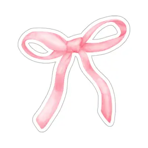 Pink Bow Sticker