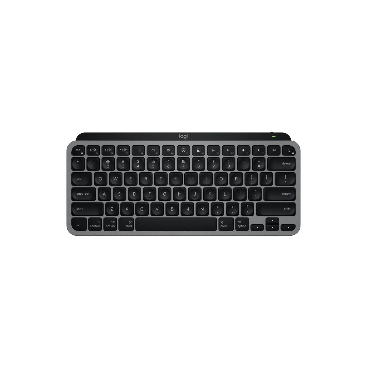 Logitech MX Keys Mini for Mac Minimalist Wireless Keyboard for MacBook Pro,MacBook Air,iMac,iPad, Compact, Bluetooth, Backlit Keys, USB-C, Fast, Fluid Typing - Space Grey