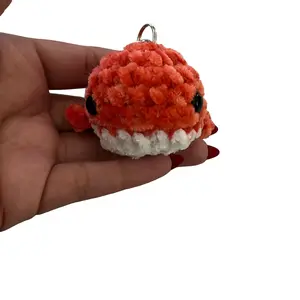 Crochet Baby Whale Keychain - Handmade Knitted Toy for Kids