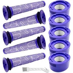 10 Pack Replacement Vacuum Filters Compatible with  V7, V8 Cordless Vacuums - 5 Pre-Filters, 5 -Filters