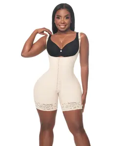 Medium Compression Faja with Snaps Black (C-002)