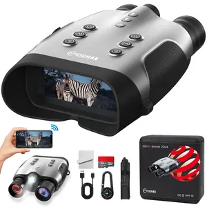 CIGMAN 4K Night Vision Goggles for Adults, Infrared Binoculars, 52MP Photo, With 5000mAh RechargeableBattery, 4" HD Screen & 64GB Card, For Hunting, Camping,Surveillance,Outdoor Enthusiasts, Gift, CNVPRO