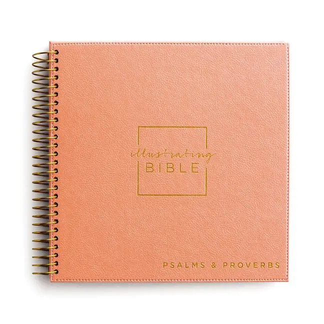 Niv, Spiral-Bound Illustrating Bible: Psalms and Proverbs, Leathersoft Spiral, Coral: Draw, Write, and Reflect Your Way Through Scripture: Draw, Write, and Reflect Your Way Through Scripture