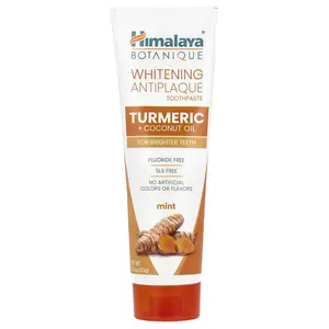 Himalaya Whitening Antiplaque Toothpaste, Turmeric + Coconut Oil, Mint ,  4 oz ( 113 g)