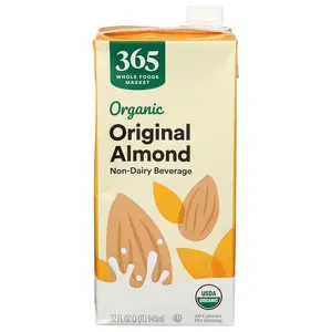 by Whole Foods Market, Organic Original Almond Milk, 32 Fl Oz by Whole Foods Market, Organic Original Almond Milk, 32 Fl Oz