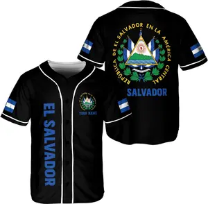 Personalized El Salvador 503 Baseball Jersey, El Salvador Flag Baseball Jersey, Proud El Salvador Shirt for Men, Mens Womens Shirt